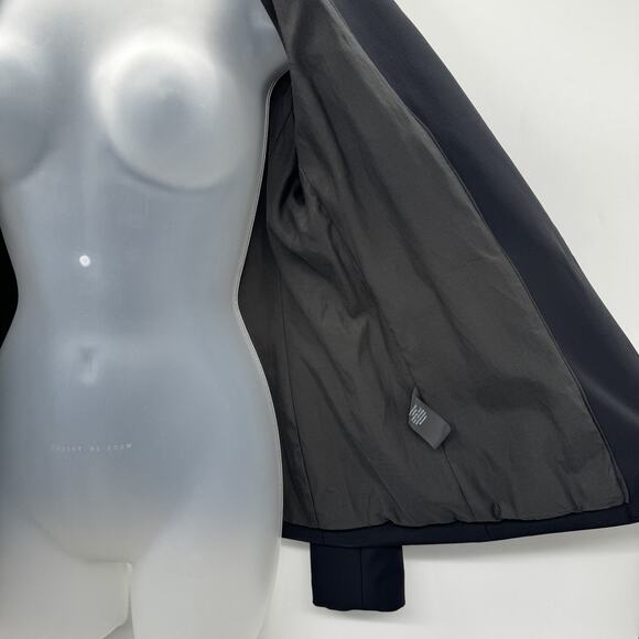 rag & bone Zipper Detail 1-Button Blazer Sz 6 Black Leather Detail Corporate - Picture 6 of 16